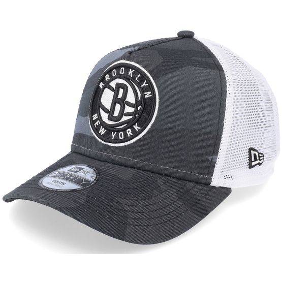 New Era - NBA Camo trucker Keps - Kids Brooklyn Nets NBA Camo/White Trucker @ Hatstore