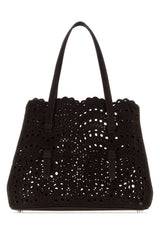 Alaia Suede Shoulder Bag — Brown