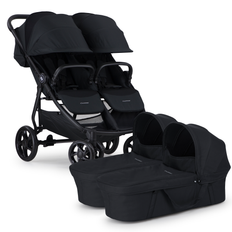 DUO LIGHTWAY TVILLINGVAGN MED LIGGDEL - Black Black