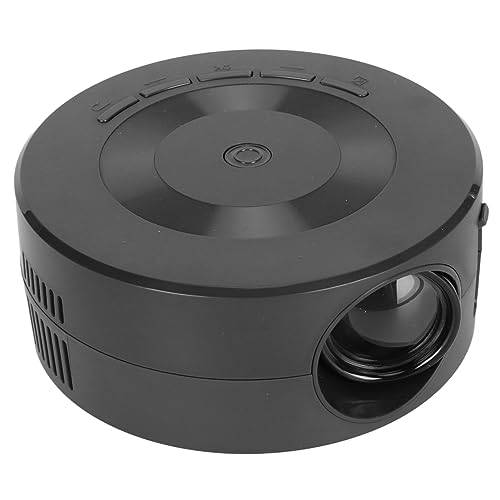 Mini LED-projektor, Bärbar Telefonprojektor, 1080P Videoprojektor för Hemmabio med Samma Skärmfunktion, Inbyggd Högtalare, Kompatibel med AUX, USB, IOS, Android, Fjärrkontroll
