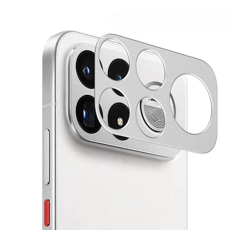 Kameralins Skyddsskydd för Xiaomi Poco F9 Ultra F8 Pro K100 Pro Max Aluminiumlegering Linsram Anti-repa Stötsäker Skyddande Fodral silver