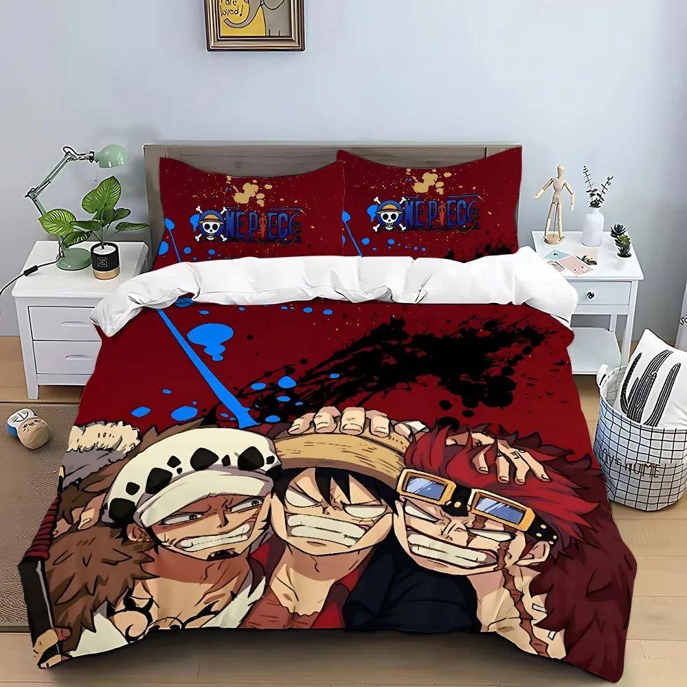 One Piece Sängkläder Set Barn Sovrum Dekoration Påslakanset Enkel Dubbelsäng Queen Size Påslakan Örngott Pojke Flickor Gåva 70x133cm