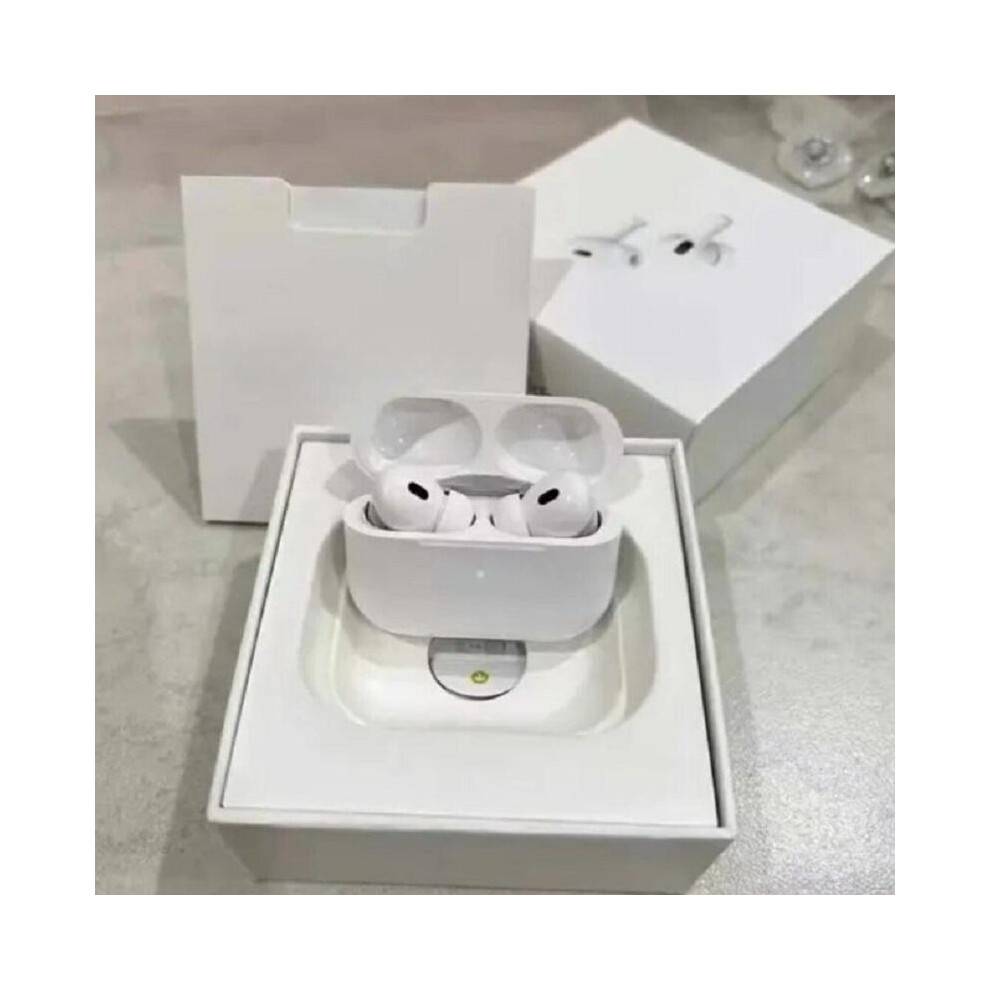 (White) Wireless Earbuds Pop Up In-ear Noise Cancelling Headphones Sensor Surround Bluetooth Touch Control Headset for iPhone Xiaomi