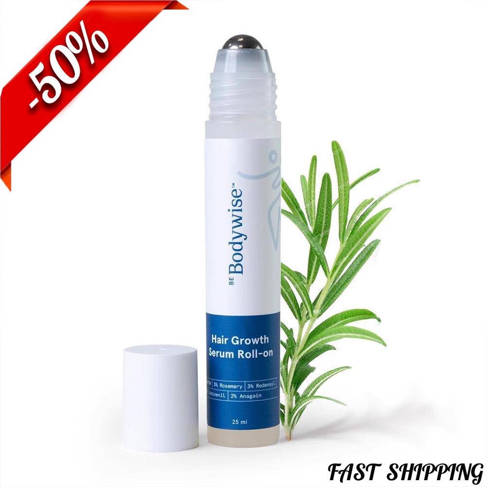 Rosemary Hair Growth Serum Roll On 25 ml – 3% Rosemary, 3% Redensyl & 2% Anagain Rosemary Hair Serum