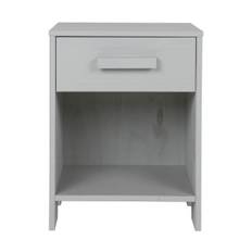 WOOOD Dennis sengebord - concrete grey brushed