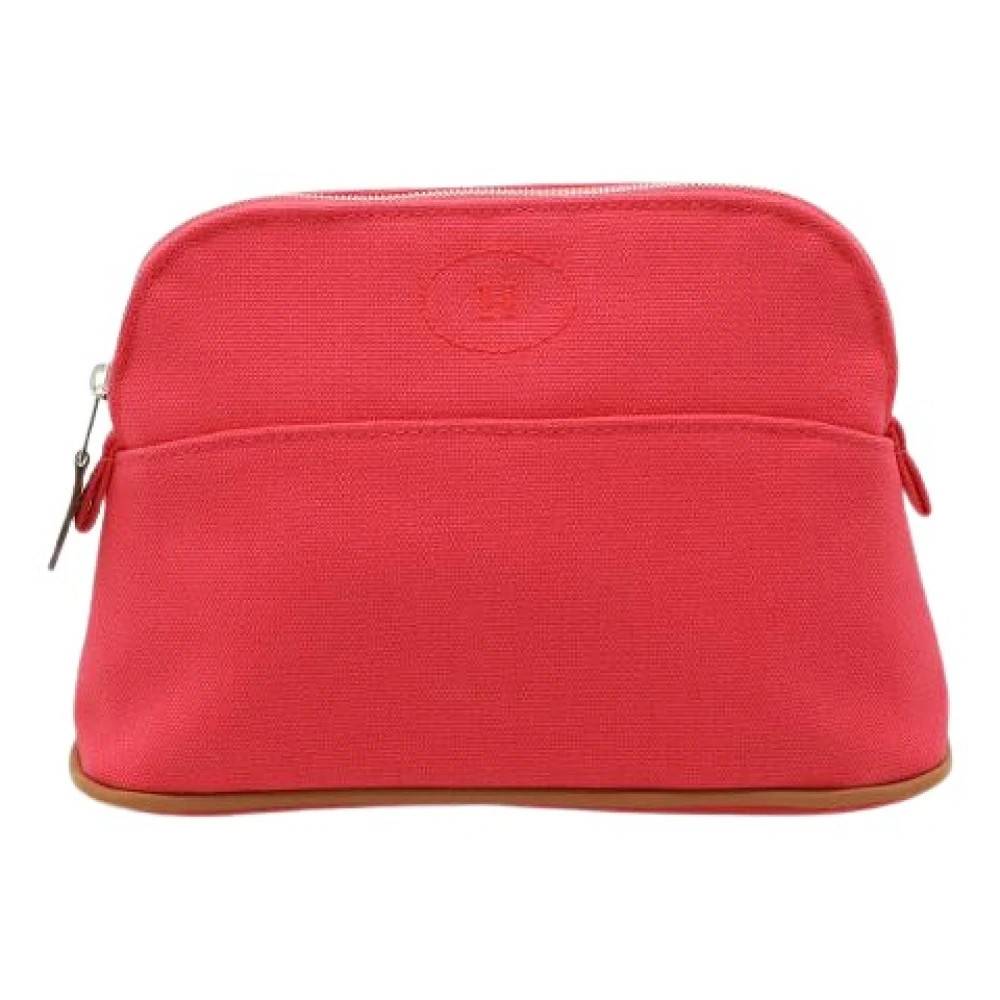 Hermès Vintage Pre-owned Canvas Clutch - Vintage - Dame - Lyserød - ONE SIZE -