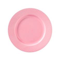 Lyngby Porcelæn Rhombe Color Frokosttallerken - Ø 21 cm - Porcelæn - Rosa