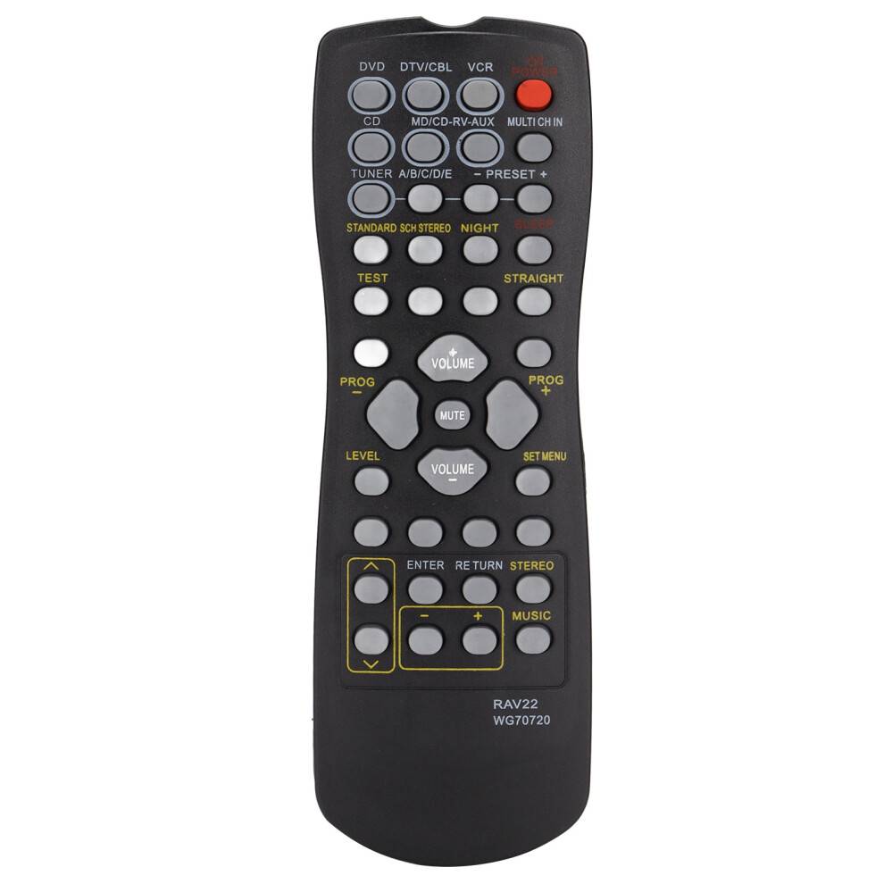 IR-udskiftningsfjernbetjening til Yamaha A/V-receiver, kompatibel med RX-V359HTR-5930HTR-5940HTR-5730SL-modeller, brugervenlig udskiftning,