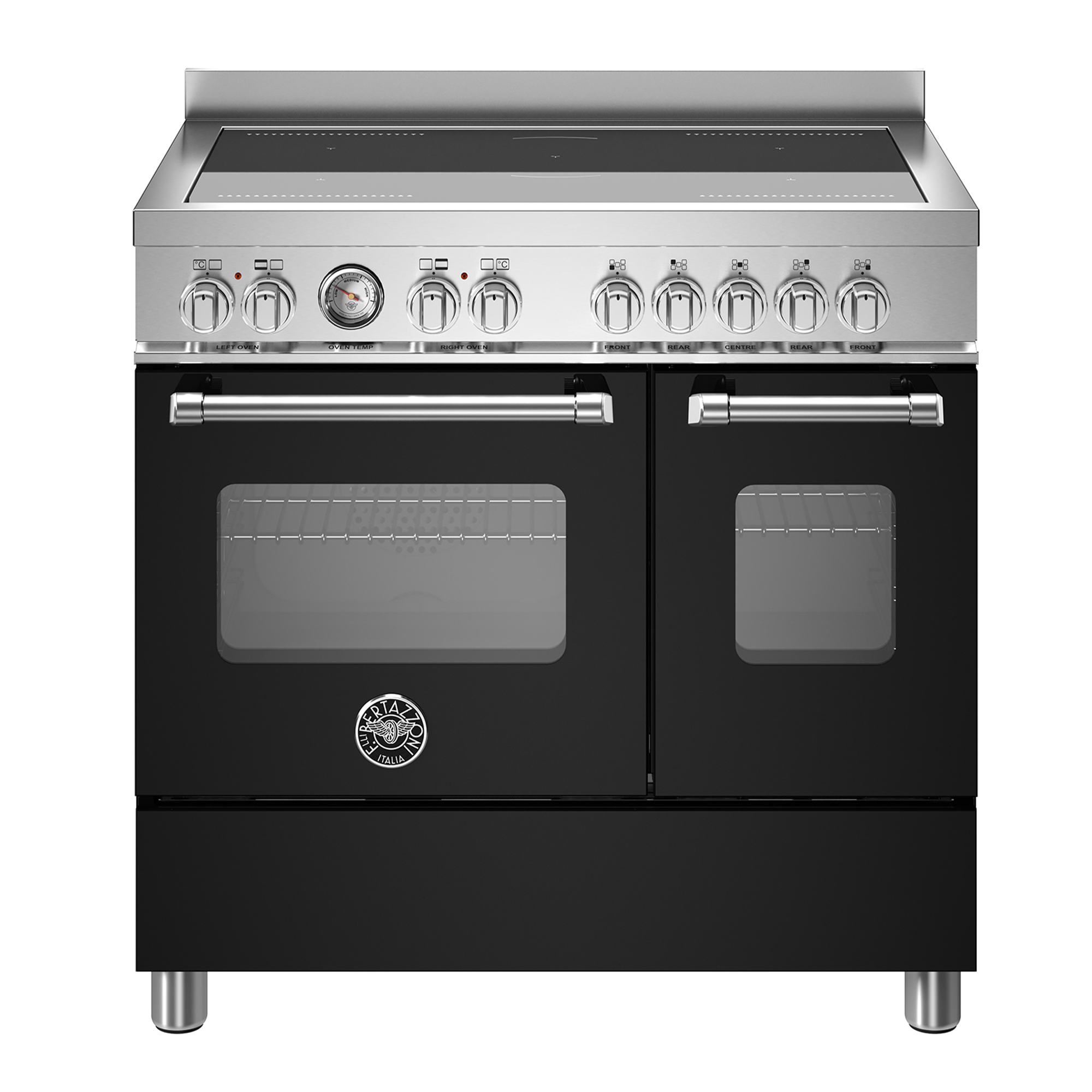 Bertazzoni Master Induktionsspis 90cm med dubbelugn