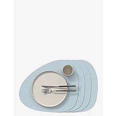 LIND DNA 4-Set Table Mat Curve Nupo |Blå |37X44 cm