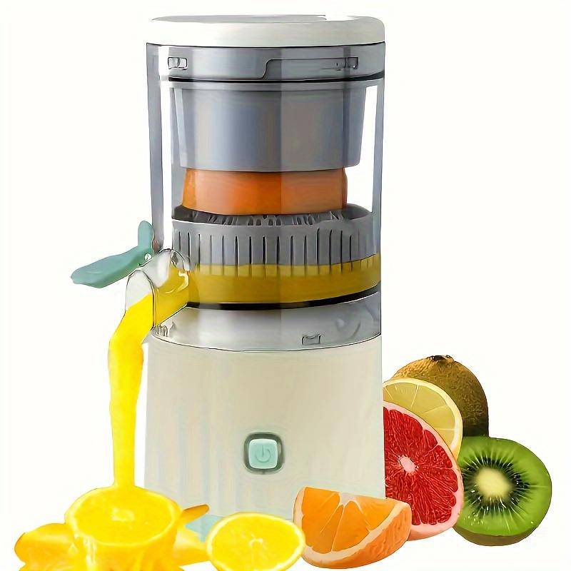 Automatisk hemmapressare, bärbar blender för fruktfärsk apelsinjuicemaskin, elektrisk juicepress, citrusjuicermaskiner med USB gray