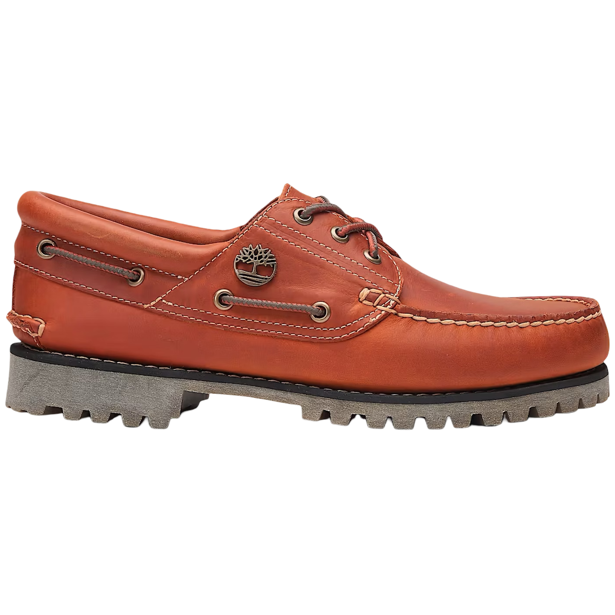 Timberland 3-Eye Lug Handsewn Boat Shoe Orange - 46