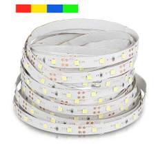 V-Tac 3,6W/m LED strip - 5m, 60 LED pr. meter, Farvet lys - Kulør : Rød