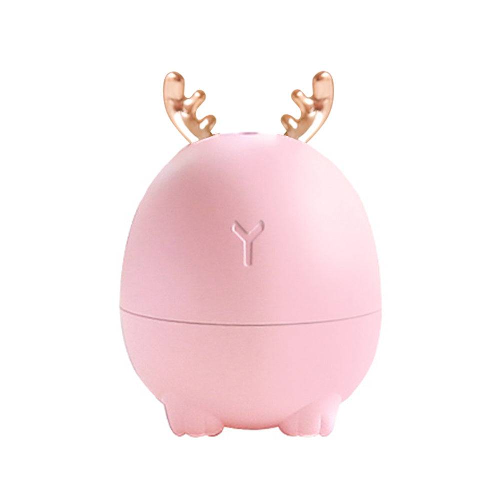 USB-luftfuktare Tecknad hjortkanin-luftfuktare - Rosa / Rådjur