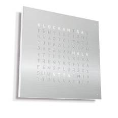Qlocktwo - Qlocktwo Earth 90 Stainless Steel - Brushed, SE - Klockor - Biegert &amp; Funk - Silver