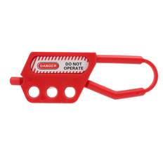 Safety Hasp Lock 3 Holes Design Good Flexibility Small Portable Safer Industrial Nylon Hasp Lock