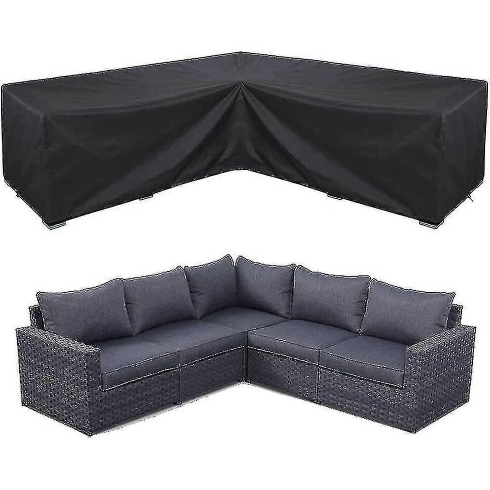 (215*215*87cm) Corner Sofa Cover Waterproof Garden Furniture Set Cover Outdoor Sectional Furniture Cover -ayane