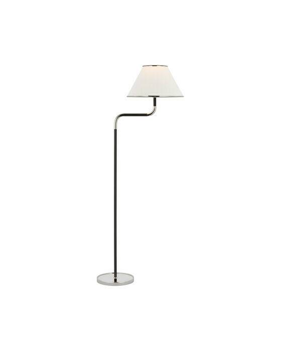 Visual Comfort Rigby golvlampa nickel - Silver (H: 137.8 x B: 35.6cm)