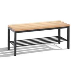 C+P Bænk med skohylde - 42 x 100 x 35,3 cm.