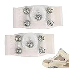 Ice Cleats for Shoes and Boots, Rotatable Snow Crampons, 5 Spikes Ice Traction Cleats, Snow Traction Cleats, Mountaineering Ice Grips, Boots Ice Grippers, Snow Cleats for Women, Snow Cleats for Men, R