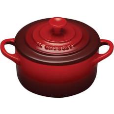 Le Creuset Heat-Resistant Container Mini Cocotte Cherry Red Heat-Resistant, Cold-Resistant, Microwave- and Oven-Safe [Officially Sold in Japan]