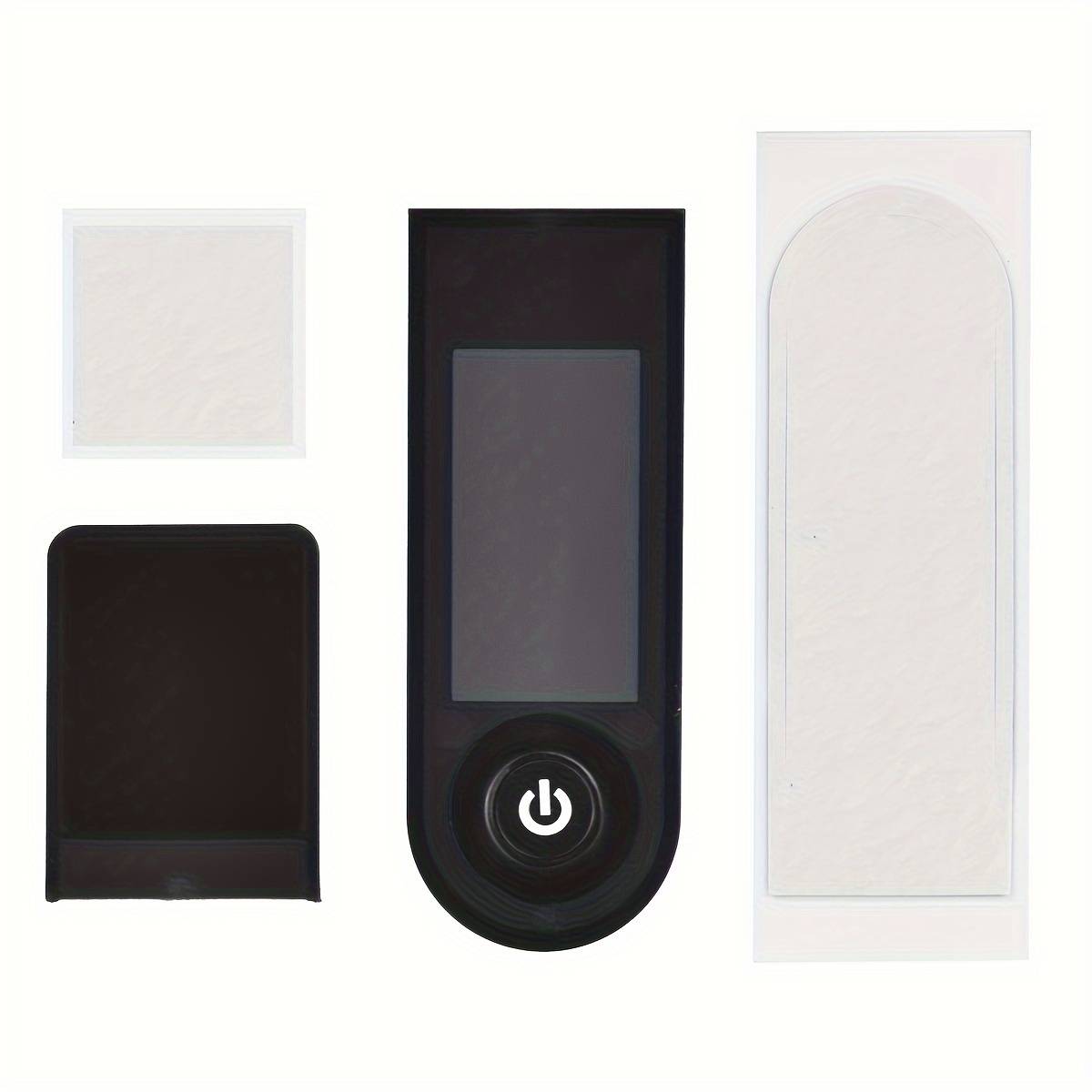 TEMU Black Abs Plastic Dashboard Cover For Xiaomi 1s/m365 Pro/ Electric Scooter - Protective Panel With Handlebar Mount, Battery Indicator & Power Button Access, Scooter Accessories