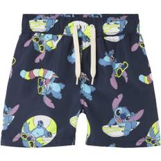 Name It Nmmmic Stitch Long Swimshorts WDI Stl. 116 pojkar - Badbyxor Från Magasin - Navy Blazer (116)
