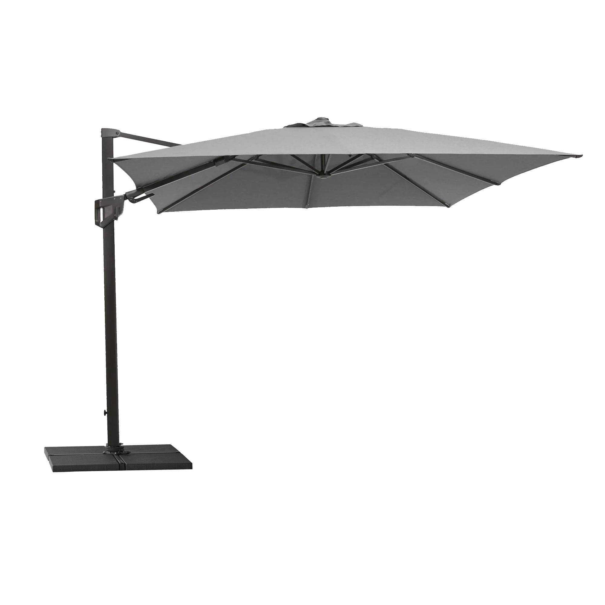 Hyde Luxe Tilt Parasol Aluminium stel m. Anthracite parasoldug.