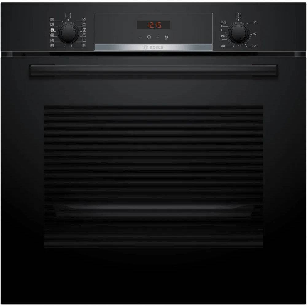 Bosch Series 4, Built-in oven with added steam function, 60 x 60 cm, Black