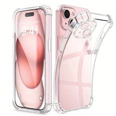 TEMU For Iphone 15 14 11 Pro Xs Max Xr Plus Pro Luxury Original Shockproof Transparent Protective Case With Bumper Shell And Cover