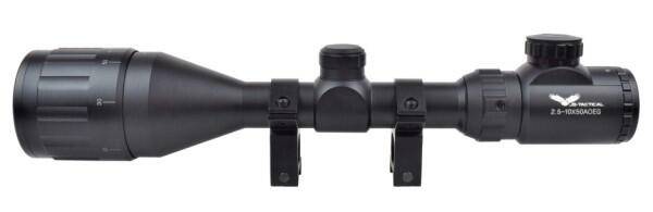 Kikkertsigte 2.5-10x50 med lys