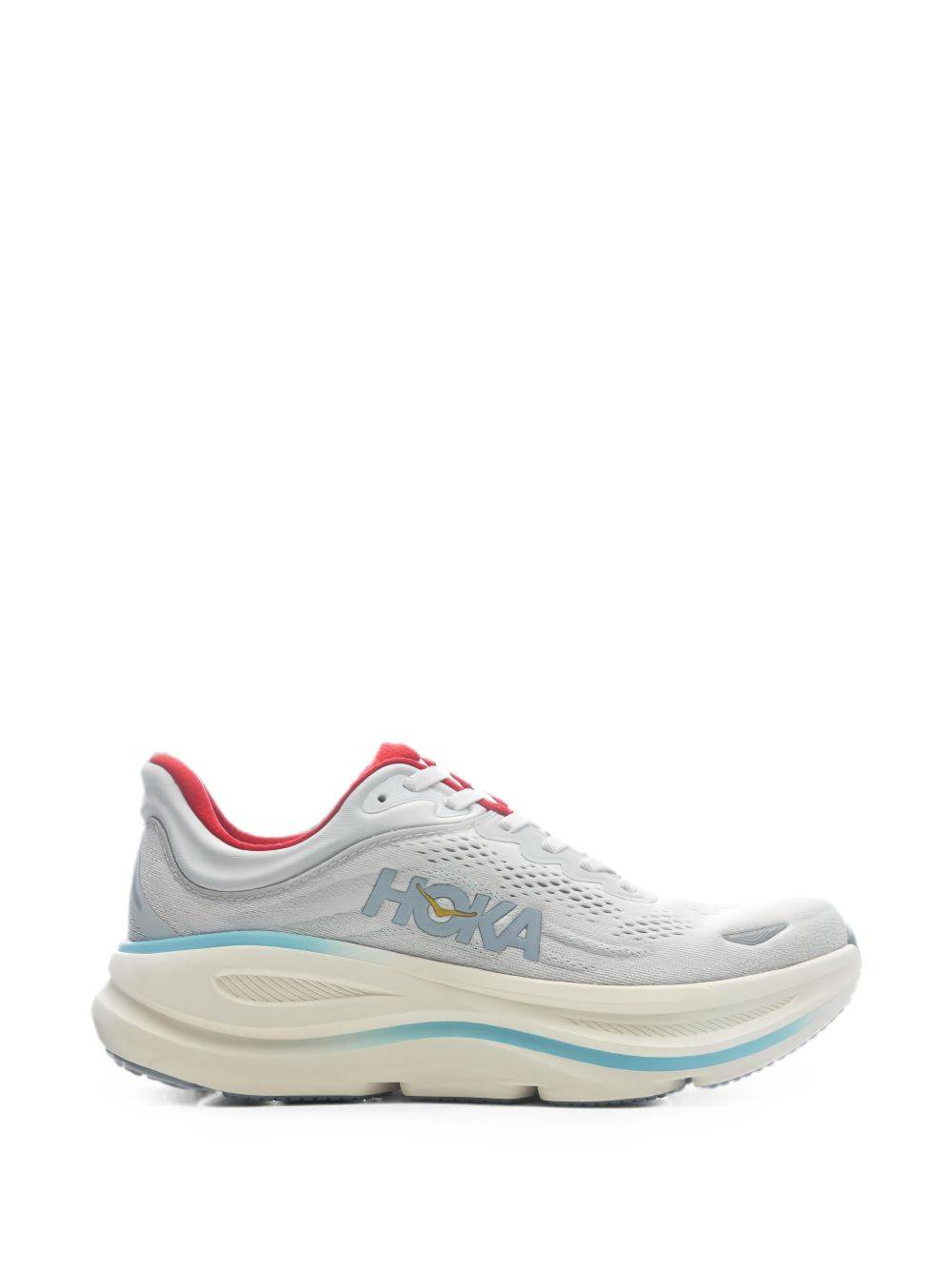 HOKA - Bondi 9 lace-up sneakers - dam - mesh/Tyg/gummi - 8.5 - Grå
