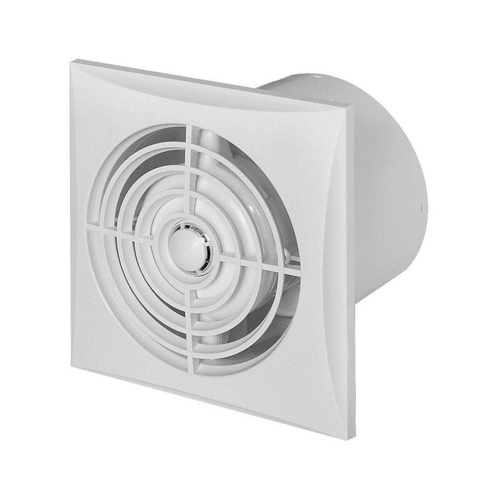 Unite Silent ventilator med Timer & Hygrostat Ø100 System+ komplet med front panel