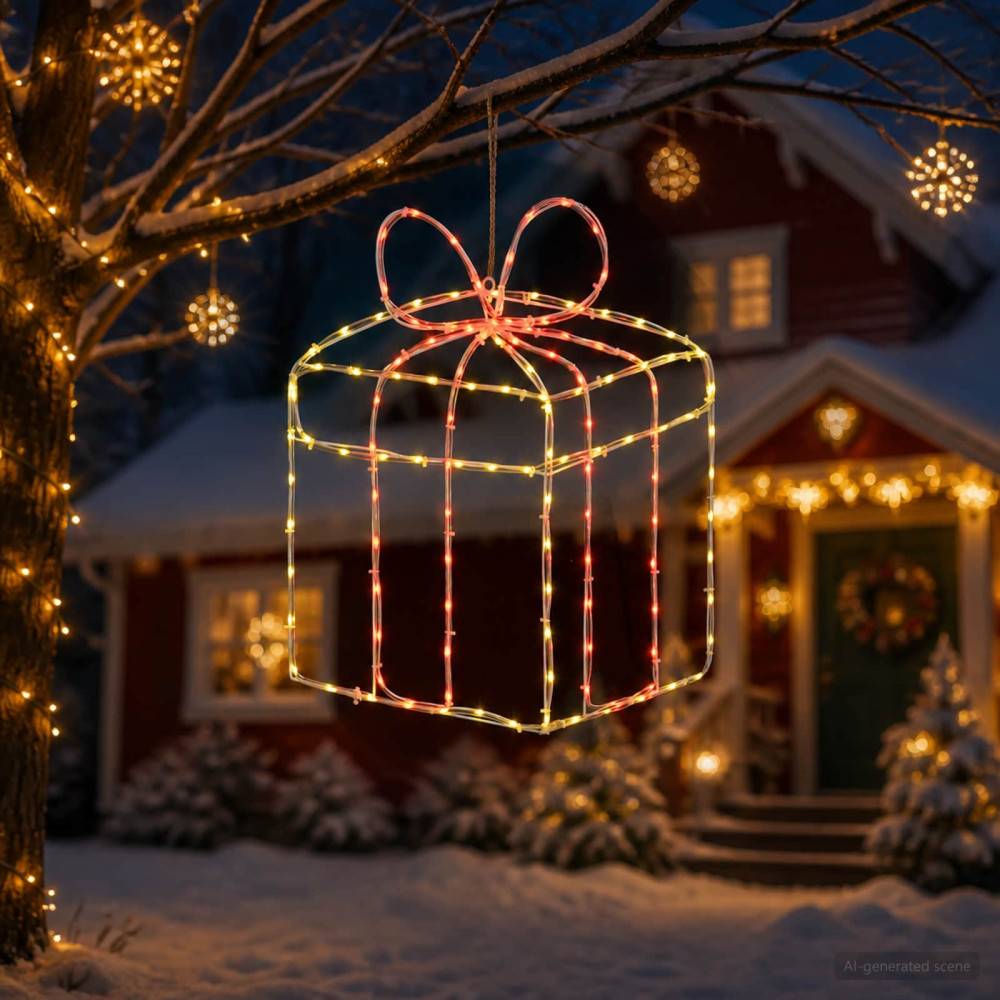 Fönstersiluett julbelysning LOVIISA 200 LED-lampor