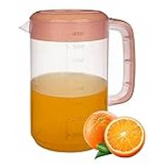 Kannor, vatten kanna, kanna med lock, plastvatten karafe kanna 4l stor karafe dryck pitcher clear drink pitcher kanna för sommardrycker som tillverkar