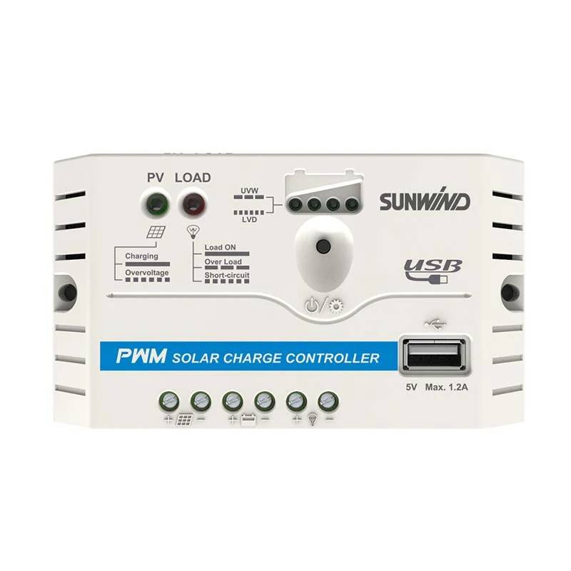 Solcellsregulator Sunwind Basic 10A 12/24V