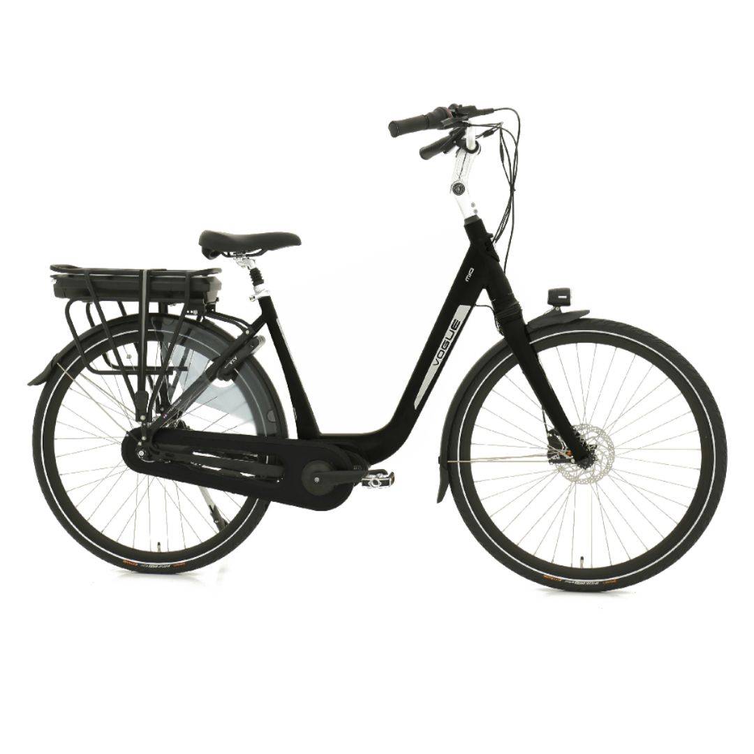 Elcykel Vogue Mio Mat Sort Centermotor Sort Str. 46 ( 155-168cm Personhøjde )