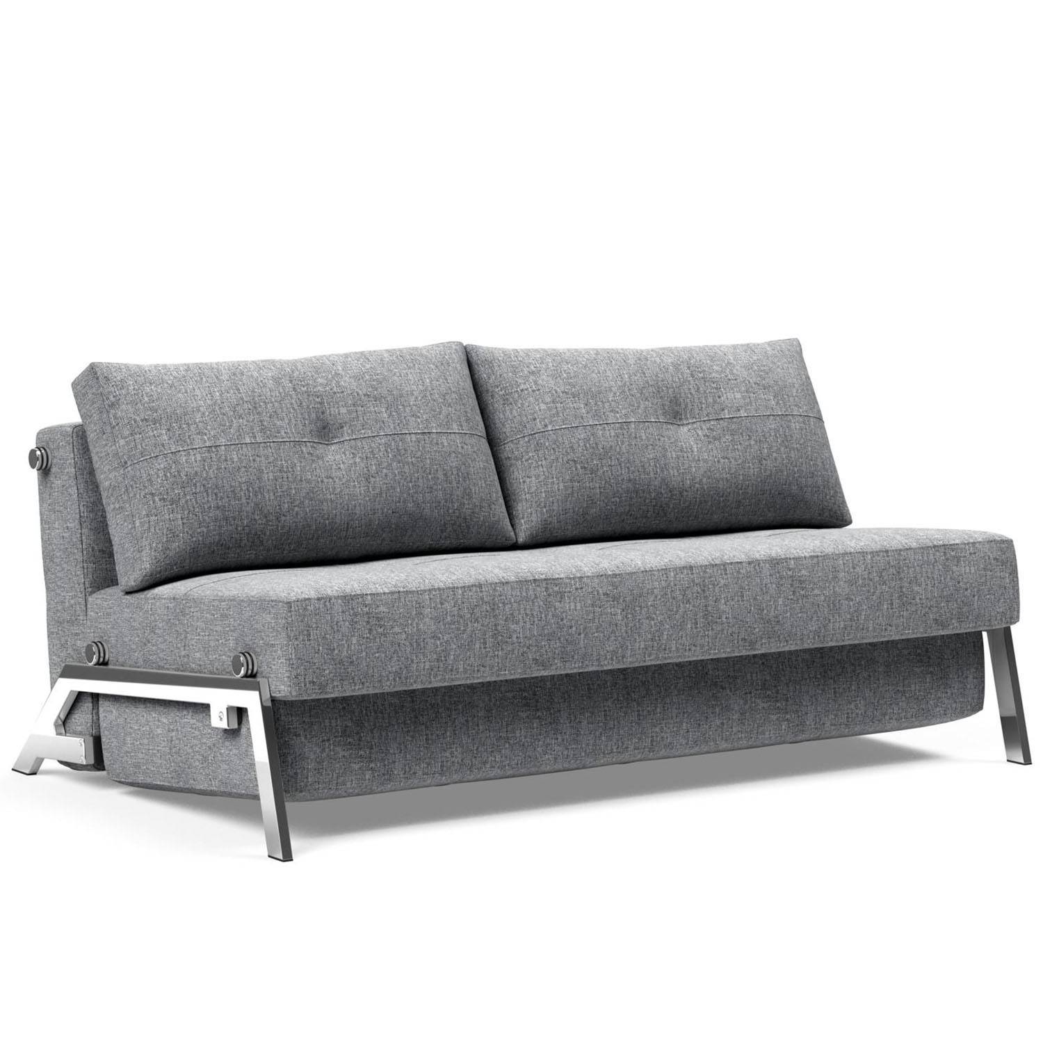 Cubed 02 Chrome bäddsoffa 160 cm - Färgval/Beige/Grå/Mörkblå/Röd