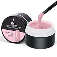 LOPHE Solid Builder Gel, 15 ml Milky White Cover Solid Builder Gel för nagel, LED UV Nail Strengthener Builder Gel för nagel, Nail Extend Gel False Nail Extension Builder för salongsnagelförstärkning
