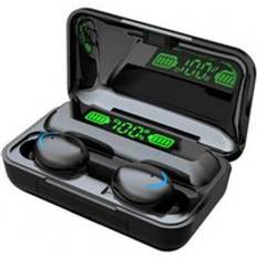 F9-5 trådlösa hörlurar digital display touchkontroll bluetooth 5.0 brusreducering tws in-ear hörsnäckor för smartphone ios android - Svart