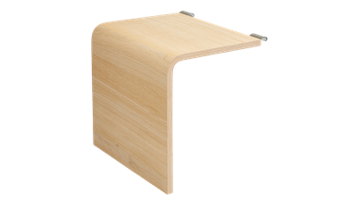 Auping Auronde sidebord træfinér 34,5x34,5x42 cm lav.