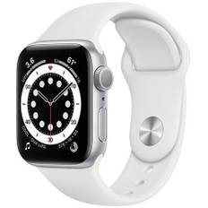 Apple Watch Series 6 Aluminium 40 mm (2020) | GPS | silver | Sportband vit