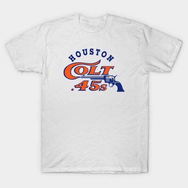 T-shirt Dam Nedlagda Houston Colt 45S Baseball Harajuku Tryck Kawaii T-shirt Sommar Kortärmad Dam T-shirt Topp Tee 4XL vit