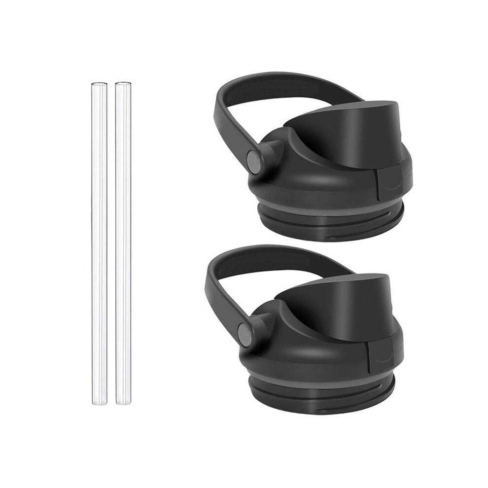 2 Pack Replacement Lid with Straws for Owala FreeSip Sway 30oz Water Bottles, Caps with Carry Handle