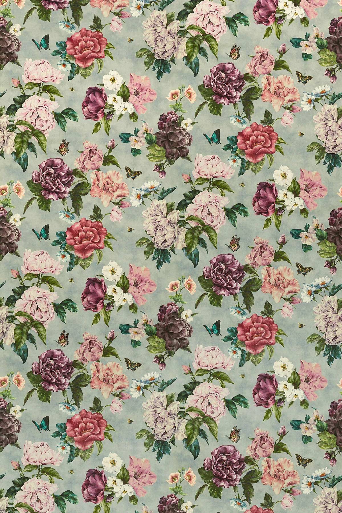 Sanderson Fabric Summer Peony 226747