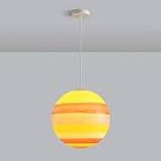 Taklampa Barnrum Pendelljus Planet Ljuskrona Creative Resin Taklampa Globe Pendel Hänglampa Universum Jord Sol Måne Venus Jupiter Uranus Mars Saturnus Upphängningstråd Ljus