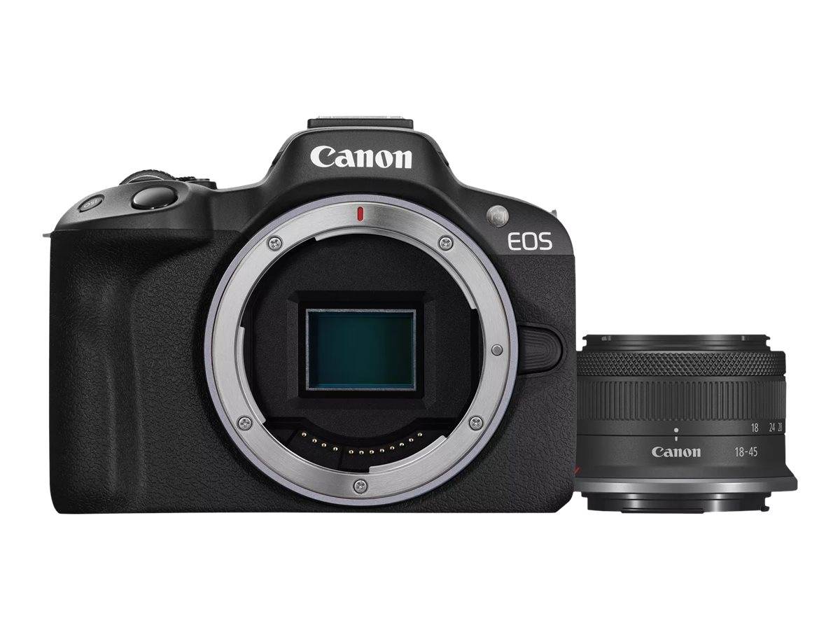 Canon EOS R50 + RF-S 18-45mm F4.5-6.3 IS STM - Black --> I lager, forväntat leveransdatum hos dig 01-03-2026