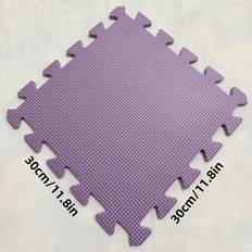 TEMU 10pcs Interlocking Eva Foam Floor Mats - Non-slip, Waterproof & For Home Gym, Playroom & Outdoor Use - Durable & Foldable In Multiple Colors