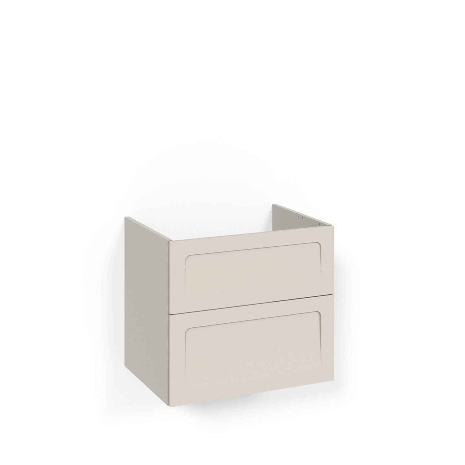 Tvättställsskåp Macro Design Crown Shape utan Tvättställ Bredd: 600 mm, Beige