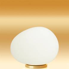 Gregg grande bordlampe d�mpbar, guld/hvid